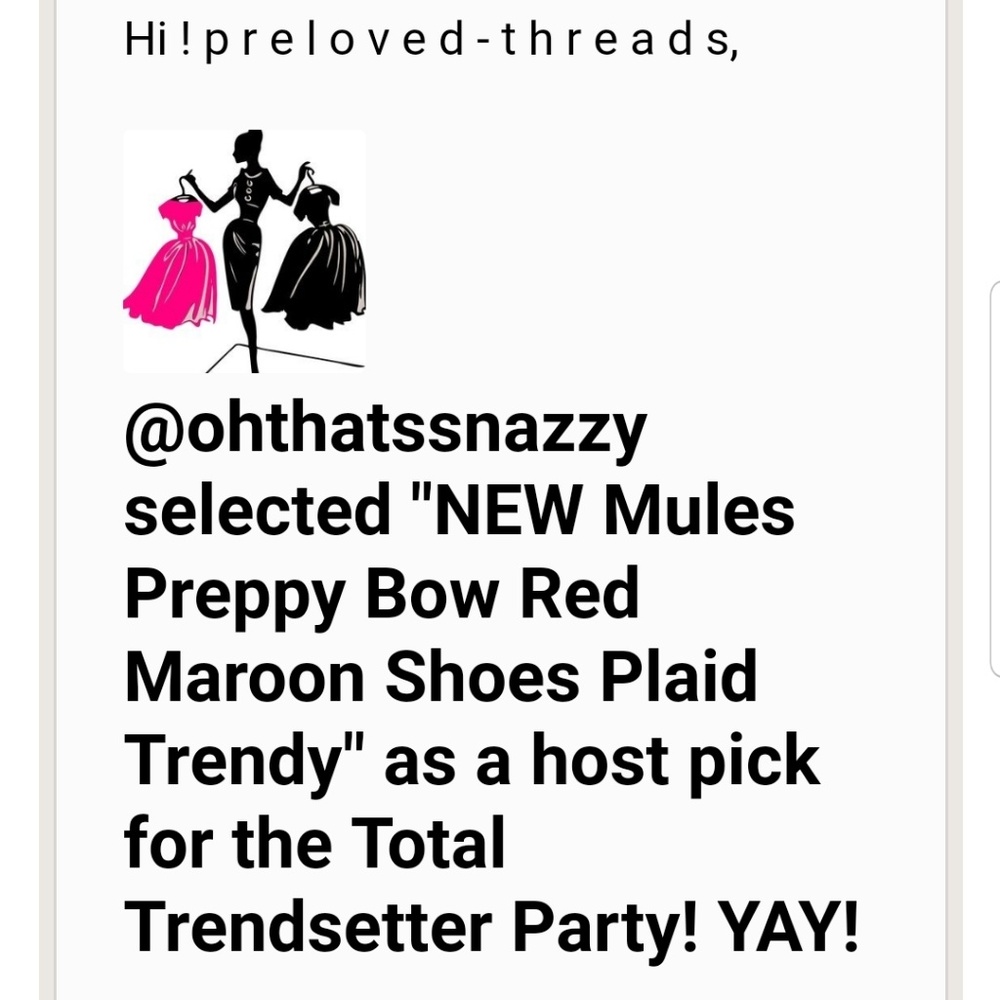 NEW Mules Preppy Bow Red Maroon Shoes Plaid Trendy - Picture 8 of 8